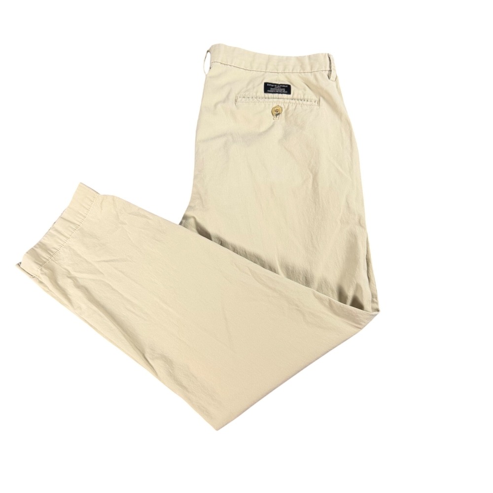 Banana Republic Mason Chinos Mens 36x30 Khaki Tapered Athletic Fit Stretch Pants